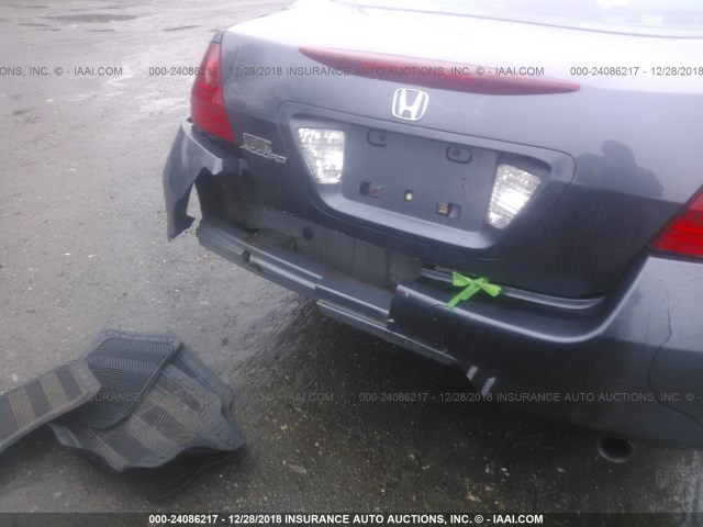 1HGCM56377A184388 - 2007 HONDA ACCORD GRAY photo 6