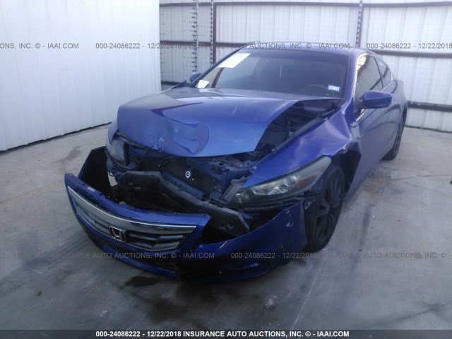 1HGCS1A35BA007711 - 2011 HONDA Accord LX-S BLUE photo 2