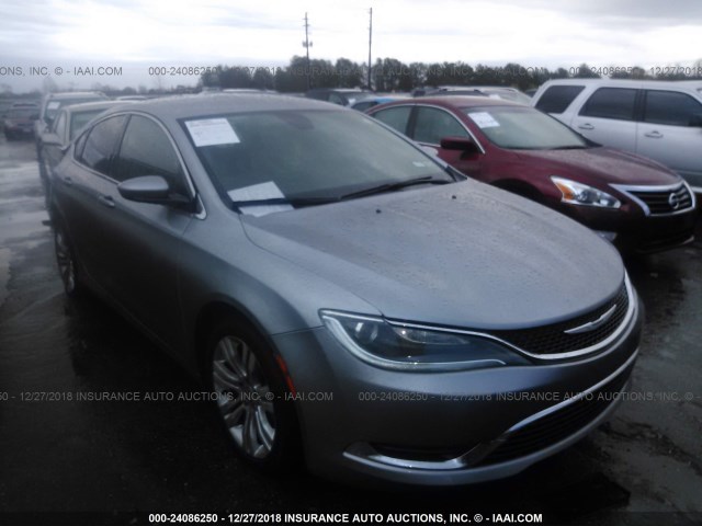 1C3CCCAB3FN651581 - 2015 CHRYSLER 200 LIMITED SILVER photo 1