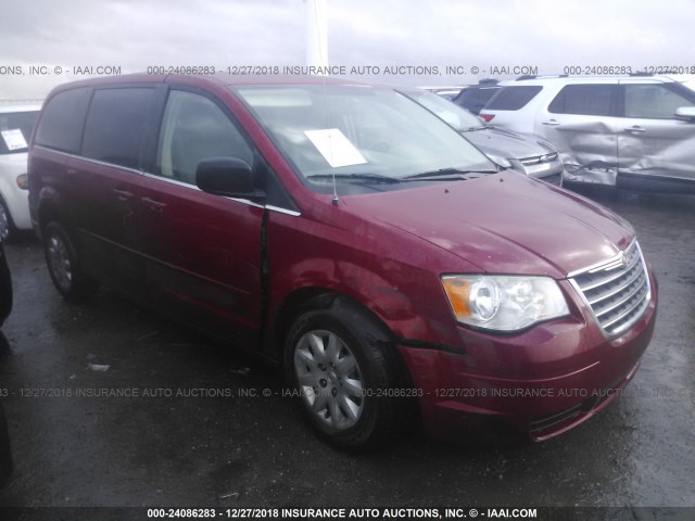 2A8HR44E29R516376 - 2009 CHRYSLER TOWN & COUNTRY LX RED photo 1