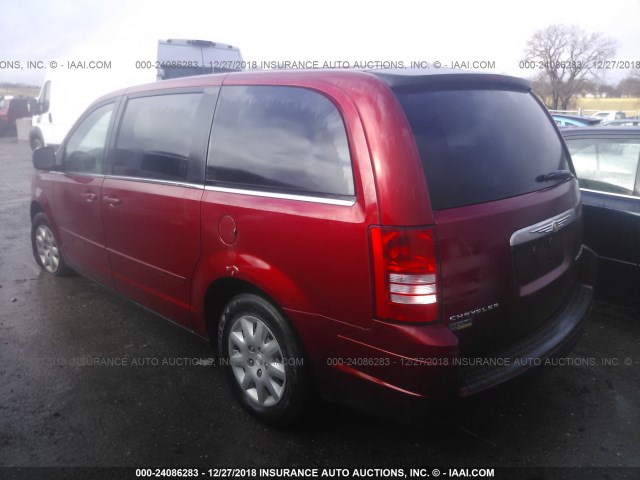 2A8HR44E29R516376 - 2009 CHRYSLER TOWN & COUNTRY LX RED photo 3