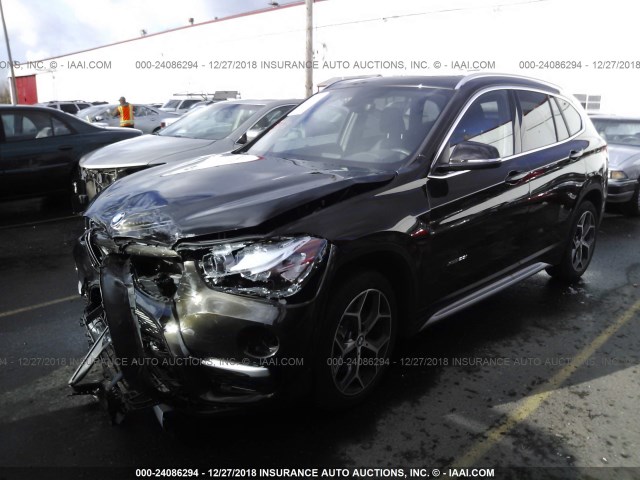 WBXHT3C39H5F85053 - 2017 BMW X1 XDRIVE28I GRAY photo 2