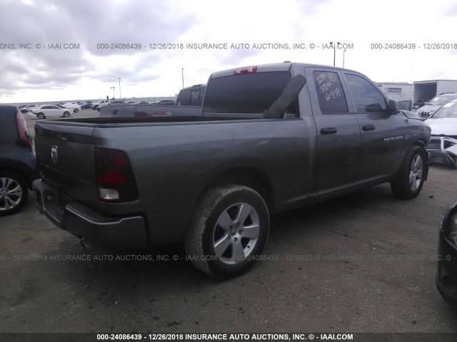 1C6RD6FT1CS139179 - 2012 DODGE RAM 1500 ST GRAY photo 4