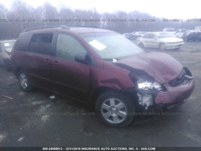 5TDZK23C59S269561 - 2009 TOYOTA SIENNA CE/LE RED photo 1