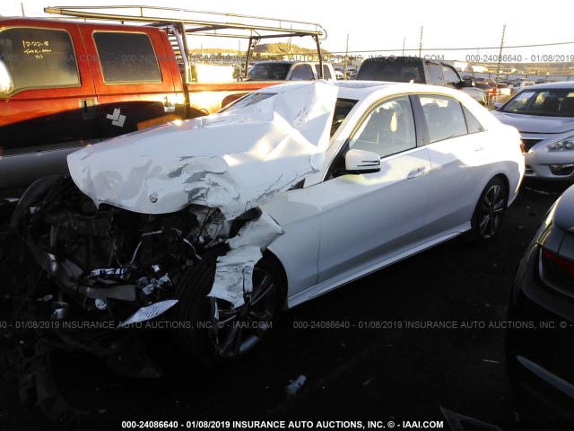 WDDHF8JB3GB272692 - 2016 MERCEDES-BENZ E 350 4MATIC WHITE photo 2