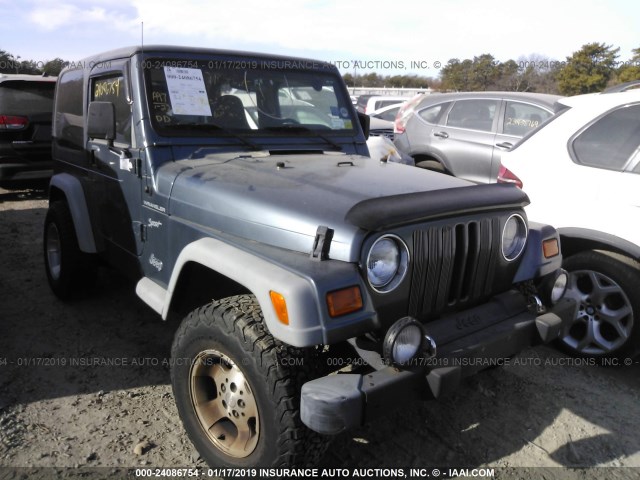 1J4FA49S82P715194 - 2002 JEEP WRANGLER / TJ SPORT BLUE photo 1