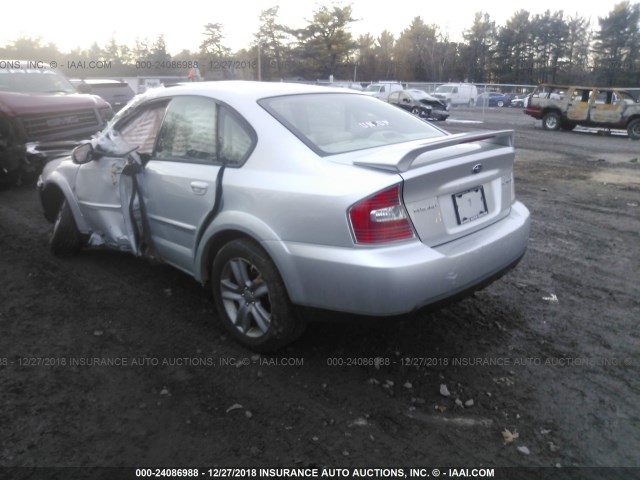 4S4BL86C964201697 - 2006 SUBARU LEGACY OUTBACK 3.0R LL BEAN SILVER photo 3