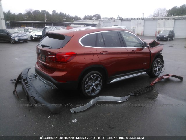 WBXHT3C38J5F92405 - 2018 BMW X1 XDRIVE28I ORANGE photo 4