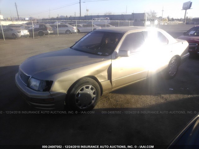 JT8BH28F7V0071417 - 1997 LEXUS LS 400 GOLD photo 2