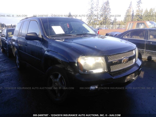 1GNDS13S782134591 - 2008 CHEVROLET TRAILBLAZER LS/LT BLACK photo 1