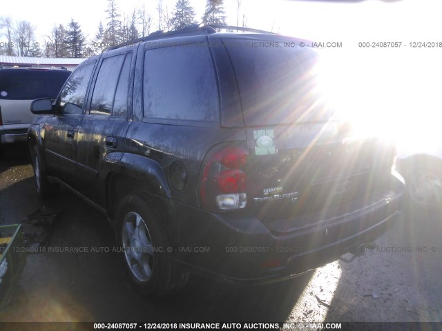 1GNDS13S782134591 - 2008 CHEVROLET TRAILBLAZER LS/LT BLACK photo 3