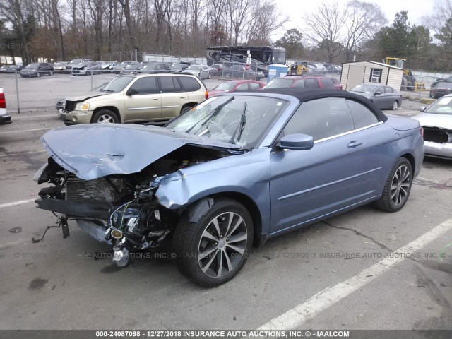 1C3BC2EG8BN610286 - 2011 CHRYSLER 200 TOURING BLUE photo 2