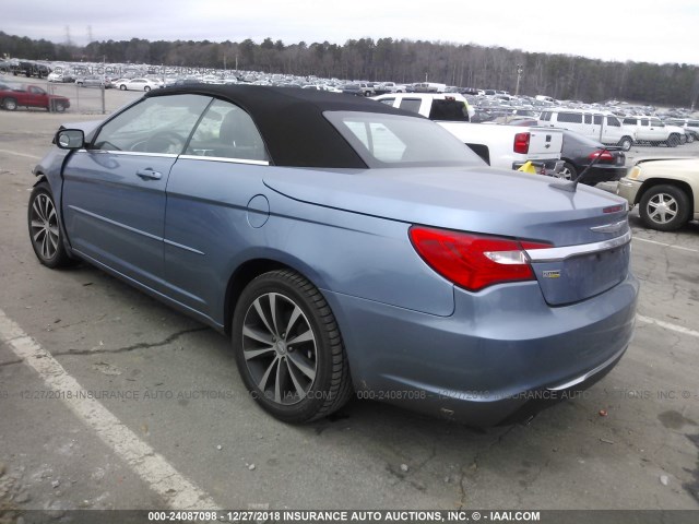 1C3BC2EG8BN610286 - 2011 CHRYSLER 200 TOURING BLUE photo 3