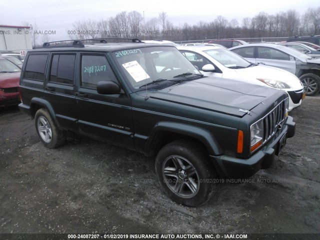 1J4FF68S6YL240756 - 2000 JEEP CHEROKEE LIMITED GREEN photo 1