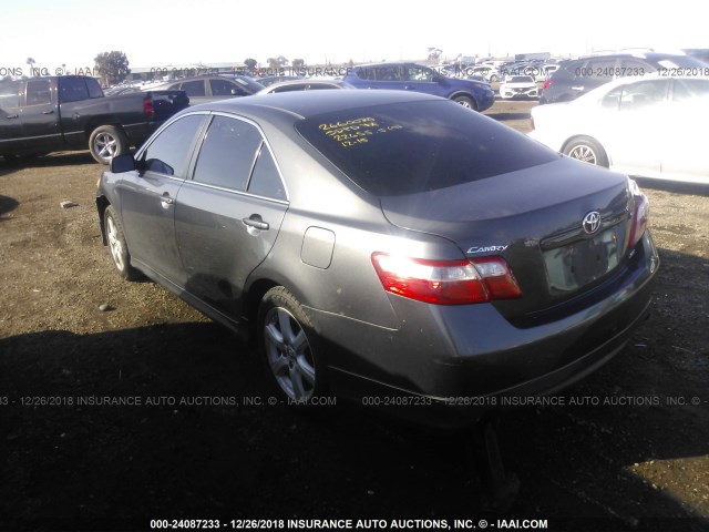 4T1BK46K39U590117 - 2009 TOYOTA CAMRY SE/LE/XLE GRAY photo 3