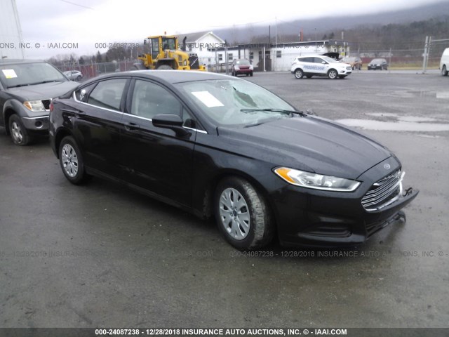 1FA6P0G70E5397394 - 2014 FORD FUSION S BLACK photo 1