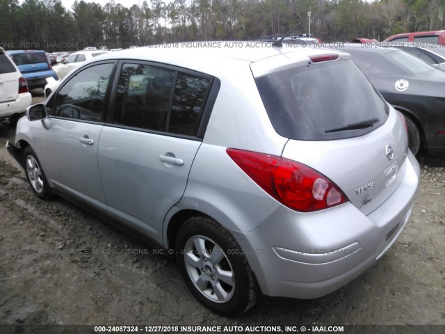 3N1BC13E07L409919 - 2007 NISSAN VERSA S/SL SILVER photo 3