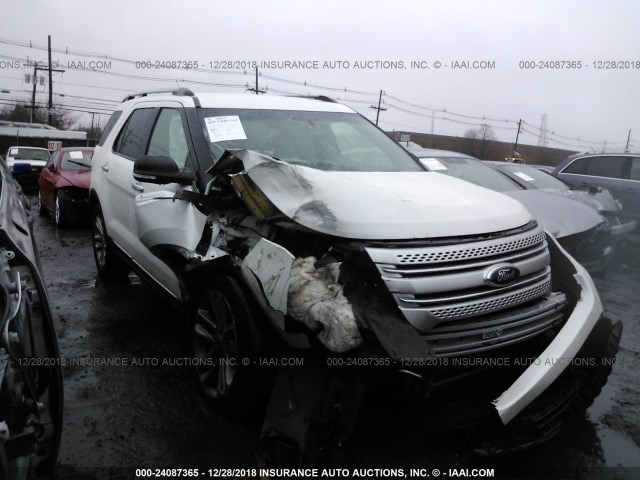 1FM5K8D86EGB22080 - 2014 FORD EXPLORER XLT WHITE photo 1