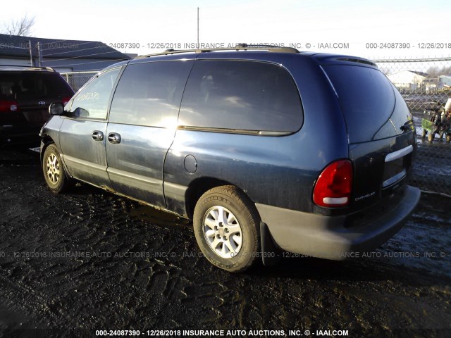 1C4GJ44G4YB747790 - 2000 CHRYSLER GRAND VOYAGER SE BLUE photo 3