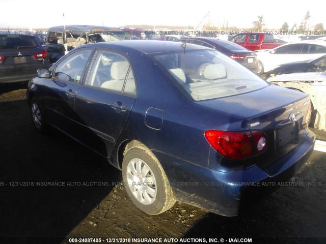 1NXBR32E03Z021058 - 2003 TOYOTA COROLLA CE/LE/S BLUE photo 3