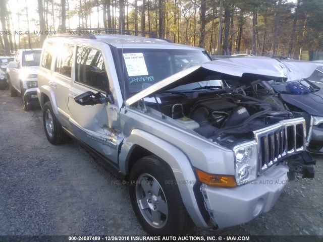 1J4RG4GK4AC115549 - 2010 JEEP COMMANDER SPORT SILVER photo 1