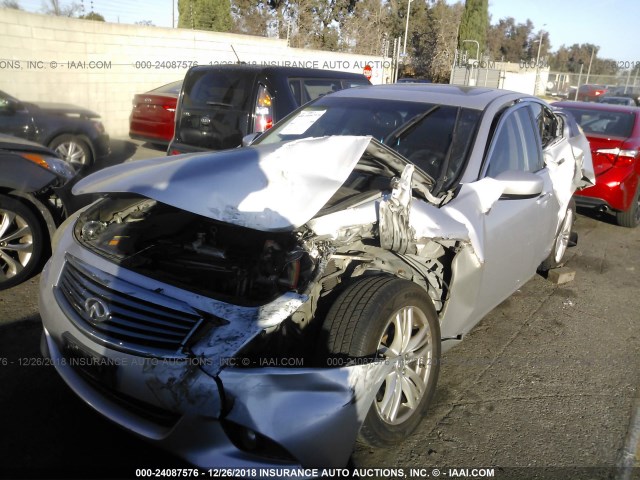 JN1CV6AP5BM504006 - 2011 INFINITI G37 SPORT SILVER photo 2