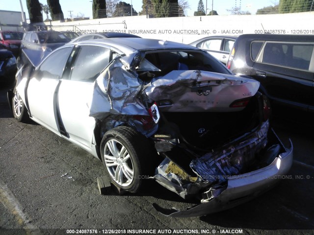 JN1CV6AP5BM504006 - 2011 INFINITI G37 SPORT SILVER photo 3