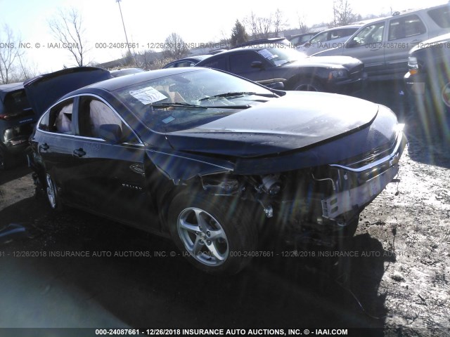 1G1ZB5ST6GF293635 - 2016 CHEVROLET MALIBU LS BLACK photo 1