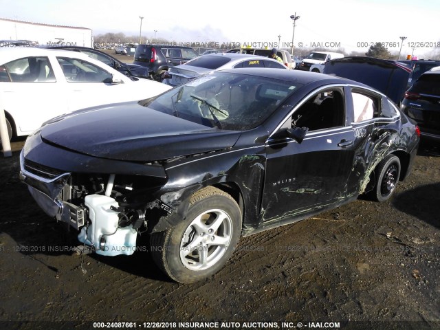 1G1ZB5ST6GF293635 - 2016 CHEVROLET MALIBU LS BLACK photo 2