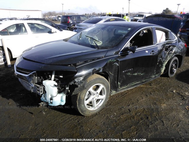 1G1ZB5ST6GF293635 - 2016 CHEVROLET MALIBU LS BLACK photo 6