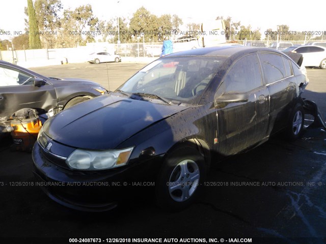 1G8AG52F64Z150558 - 2004 SATURN ION LEVEL 1 BLACK photo 2