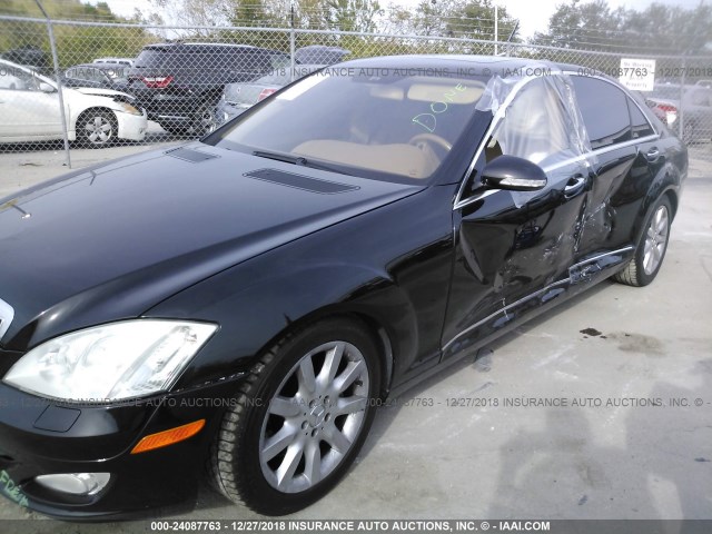 WDDNG86XX7A120581 - 2007 MERCEDES-BENZ S 550 4MATIC BLACK photo 2