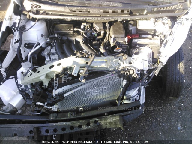 3N1CE2CP2FL430064 - 2015 NISSAN VERSA NOTE S/S PLUS/SV/SL/SR WHITE photo 10