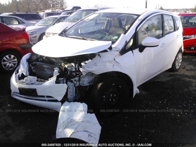 3N1CE2CP2FL430064 - 2015 NISSAN VERSA NOTE S/S PLUS/SV/SL/SR WHITE photo 2