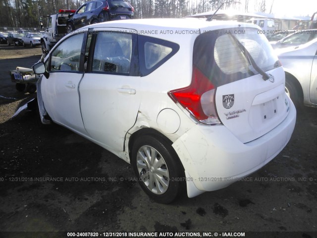 3N1CE2CP2FL430064 - 2015 NISSAN VERSA NOTE S/S PLUS/SV/SL/SR WHITE photo 3