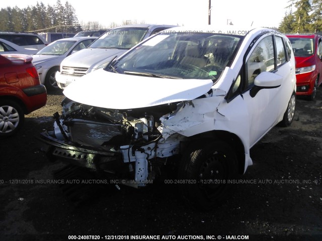 3N1CE2CP2FL430064 - 2015 NISSAN VERSA NOTE S/S PLUS/SV/SL/SR WHITE photo 6