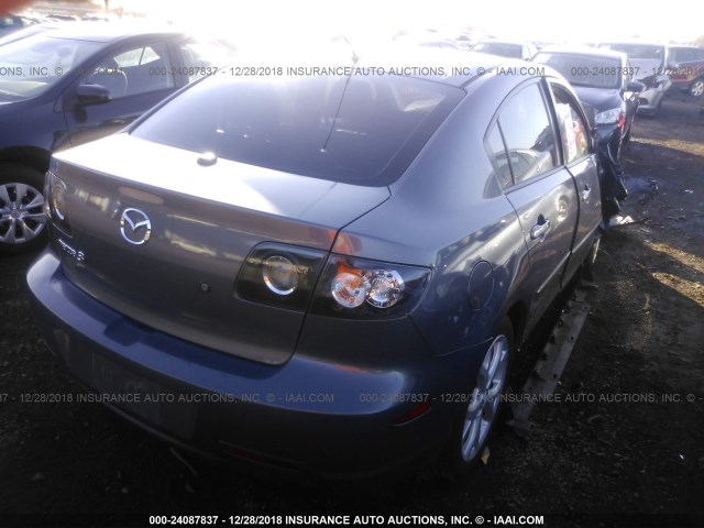 JM1BK324681823493 - 2008 MAZDA 3 S GRAY photo 4