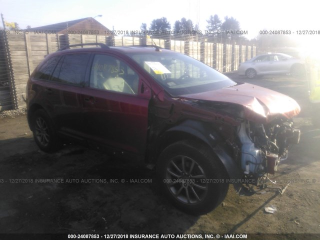 2FMDK48CX8BB26373 - 2008 FORD EDGE SEL MAROON photo 1