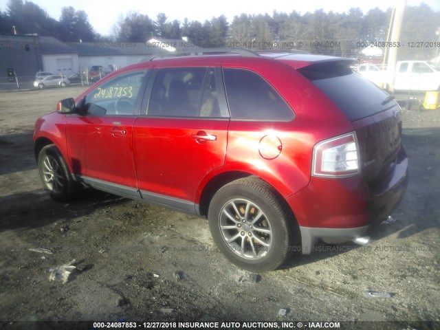 2FMDK48CX8BB26373 - 2008 FORD EDGE SEL MAROON photo 3