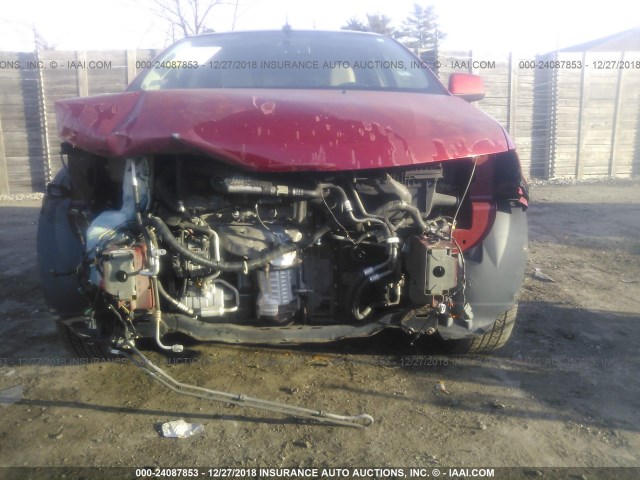 2FMDK48CX8BB26373 - 2008 FORD EDGE SEL MAROON photo 6