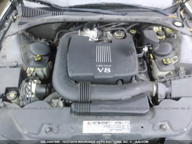 1LNHM87A81Y635888 - 2001 LINCOLN LS GRAY photo 10