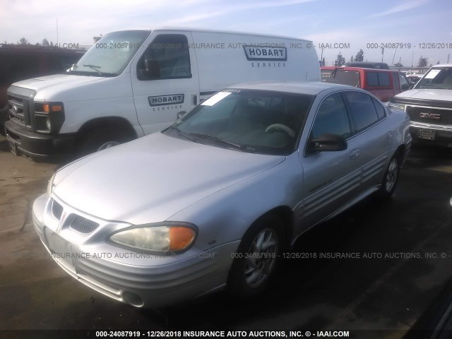 1G2NF52E41M638910 - 2001 PONTIAC GRAND AM SE1 SILVER photo 2