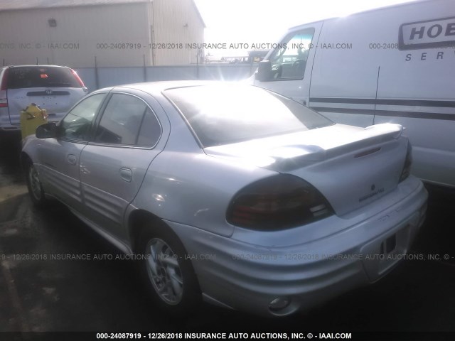 1G2NF52E41M638910 - 2001 PONTIAC GRAND AM SE1 SILVER photo 3