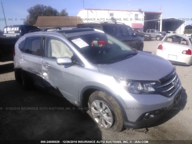 5J6RM3H71CL006787 - 2012 HONDA CR-V EXL SILVER photo 1