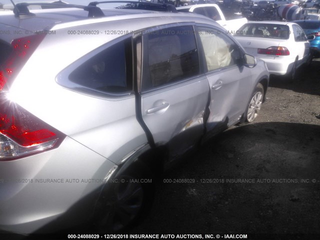 5J6RM3H71CL006787 - 2012 HONDA CR-V EXL SILVER photo 6