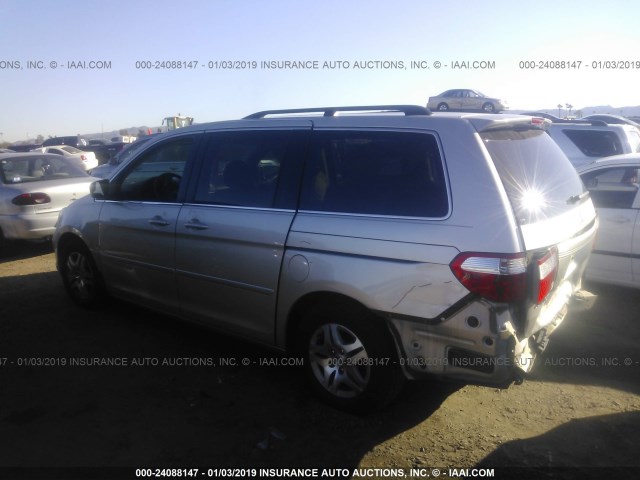 5FNRL386X6B402837 - 2006 HONDA ODYSSEY EXL SILVER photo 3