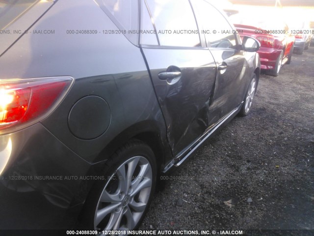 JM1BL1H61A1336024 - 2010 MAZDA 3 S GRAY photo 6