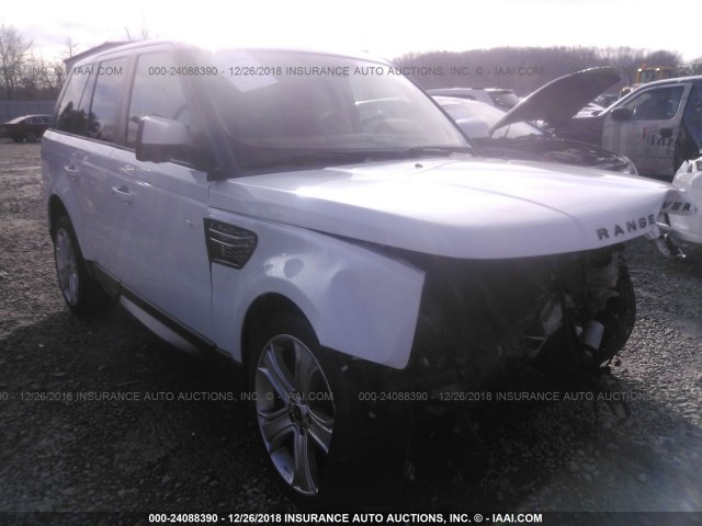 SALSK2D49DA809694 - 2013 LAND ROVER RANGE ROVER SPORT LUX WHITE photo 1