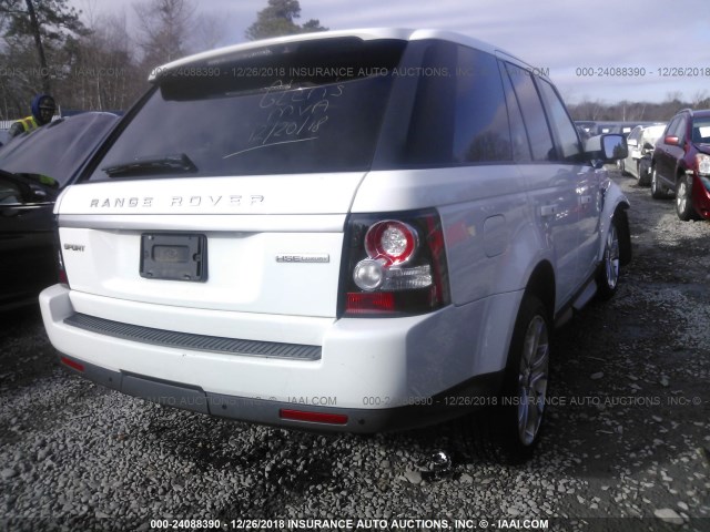 SALSK2D49DA809694 - 2013 LAND ROVER RANGE ROVER SPORT LUX WHITE photo 4