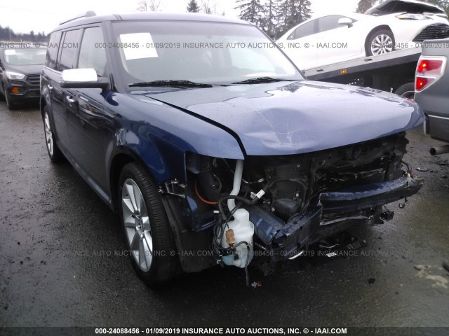 2FMHK6DT0CBD18980 - 2012 FORD FLEX LIMITED BLUE photo 1